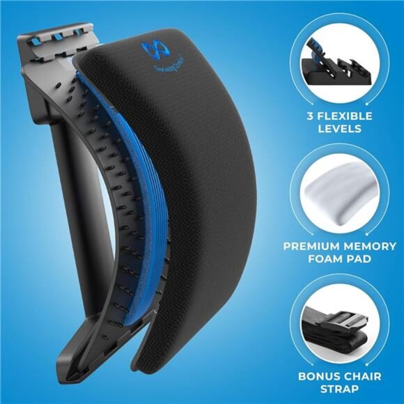 Everlasting Comfort Back Stretcher for Lower Back Pain Relief - Adjustable - Picture 2 of 7